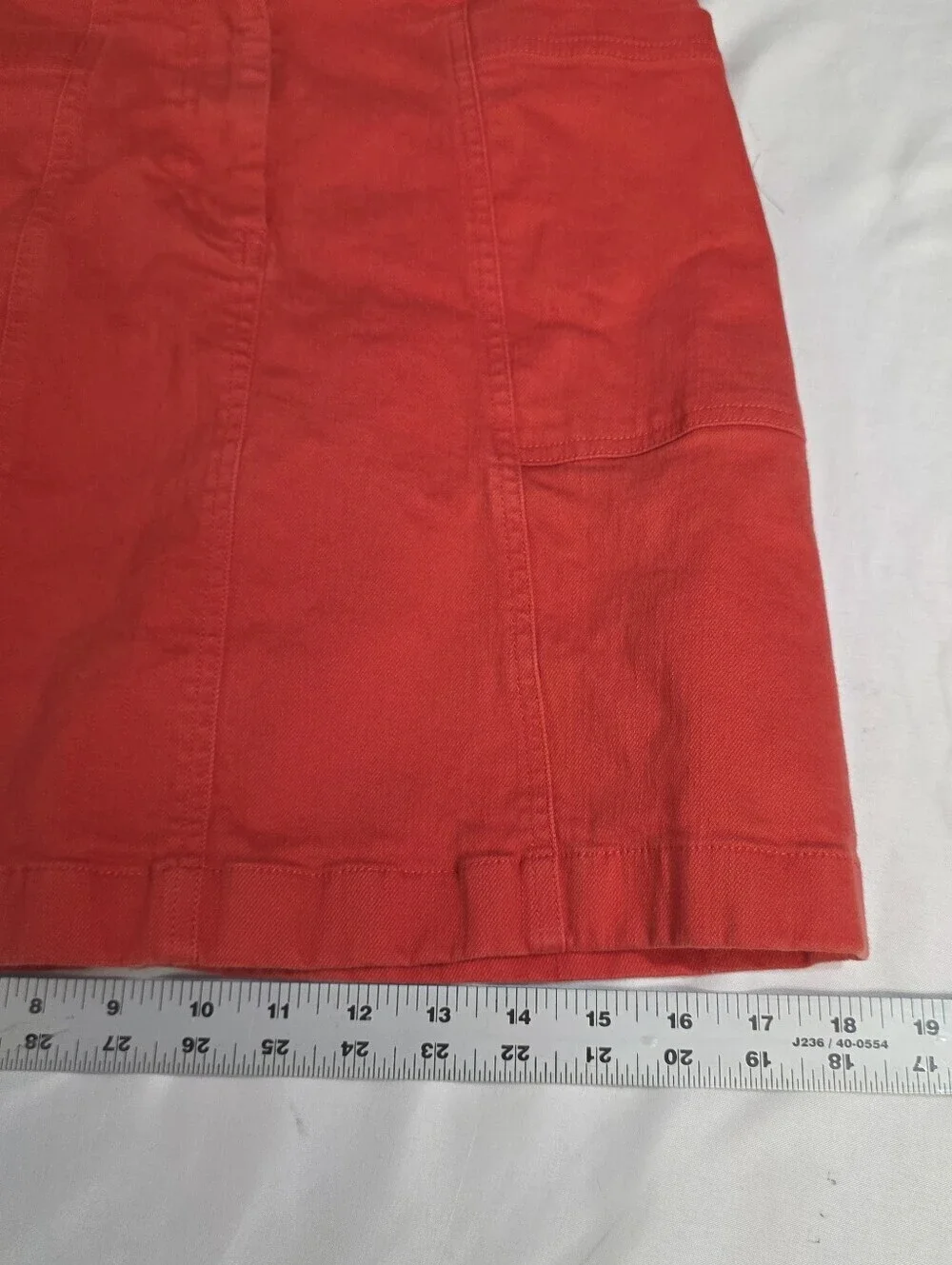 Boden Cavendish Womens Sz 4 Coral Crush A-line Mini Skirt Front And Back Pockets